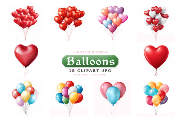 Download Colorful Birthday Balloons Clipart - Balloons clipart Collection