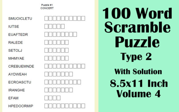Download 100 Word Scramble Type2 8.5x11 KDP V 4 - Word scramble Collection