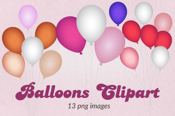 Download Balloons Clipart, Overlays for Photoshop - Balloons clipart Collection