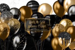 Download Black and Gold Balloons Clipart - Balloons clipart Collection
