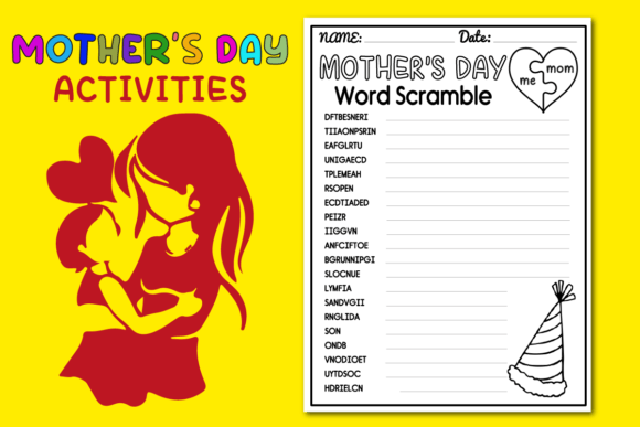 Download Mother's Day Word Scramble - Word scramble Collection